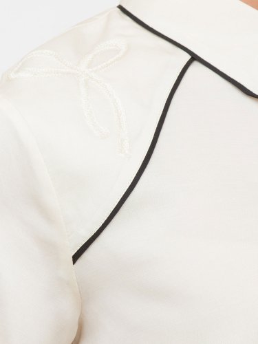 Женская рубашка с коротким рукавом PINKO CAMICIA BIANCO