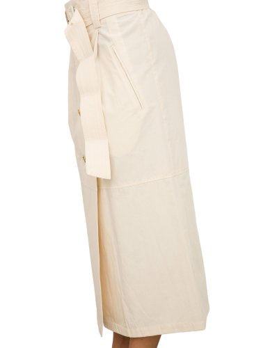 Длинная юбка TWIN-SET GONNA MIDI DRITTA BEIGE