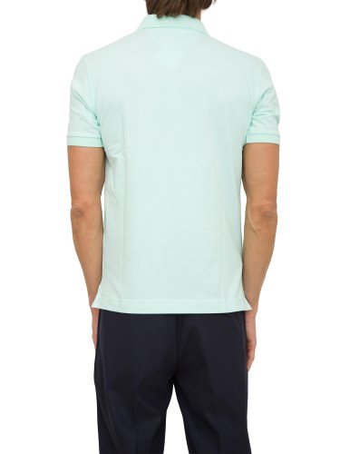 Чоловіче поло LA MARTINA MAN POLO S/S PIQUET STRETCH ACQUAMARINA