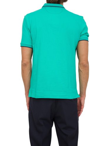 Мужское поло LA MARTINA MAN POLO S/S PIQUET STRETCH VERDE