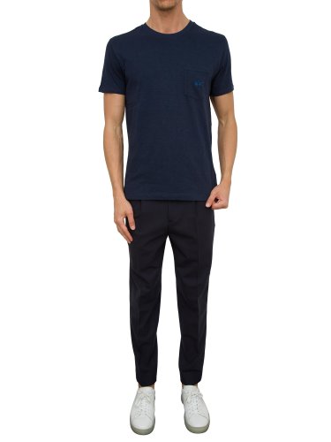 Мужская футболка LA MARTINA MAN S/S T-SHIRT SLUB JERSEY BLU