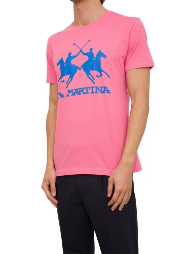 Мужская футболка LA MARTINA MAN S/S T-SHIRT JERSEY ROSA