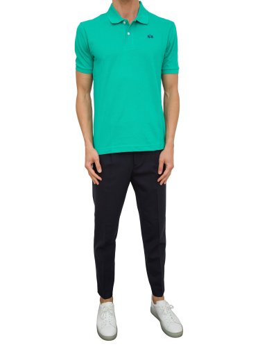 Мужское поло LA MARTINA MAN POLO S/S SLEEVE 30/1 COTTO VERDE