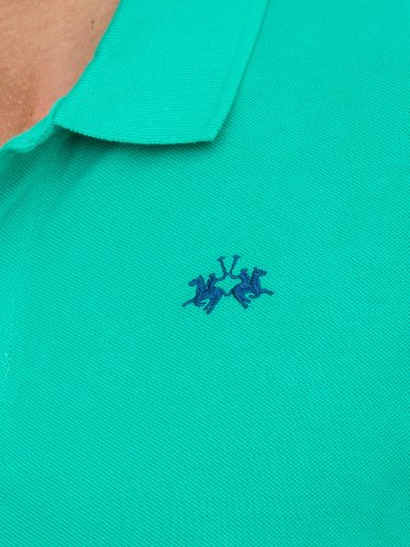 Мужское поло LA MARTINA MAN POLO S/S SLEEVE 30/1 COTTO VERDE