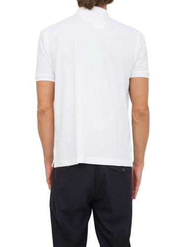 Мужское поло LA MARTINA MAN POLO S/S SLEEVE 30/1 COTTON BIANCO