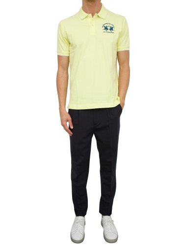 Чоловіче поло LA MARTINA MAN POLO S/S PIQUET STRETCH GIALLO