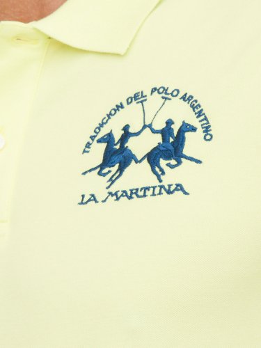 Чоловіче поло LA MARTINA MAN POLO S/S PIQUET STRETCH GIALLO