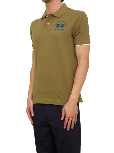 Чоловіче поло LA MARTINA MAN POLO S/S PIQUET STRETCH VERDE