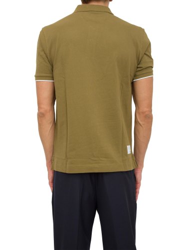 Чоловіче поло LA MARTINA MAN POLO S/S PIQUET STRETCH VERDE
