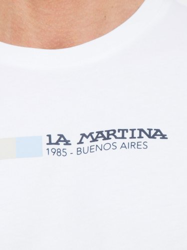 Чоловіча футболка LA MARTINA MAN S/S T-SHIRT JERSEY BIANCO