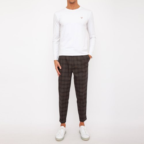Мужские повседневные брюки PAOLO PECORA Pantalone Tessuto MARRONE