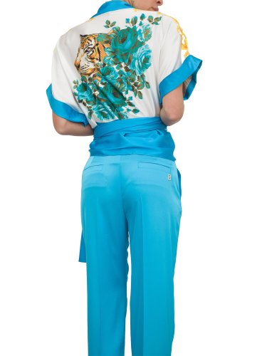 Женская рубашка с коротким рукавом BLUGIRL CAMICIA TS S/M-M/C FANTASIA