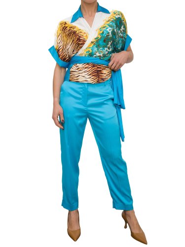 Женские повседневные брюки BLUGIRL PANT.TS TPOTF LUNGO AZZURRO