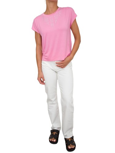 Женская футболка LIU JO ECS T-SHIRT ST P M/C ROSA