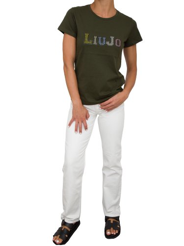 Женская футболка LIU JO ECS T-SHIRT ST P M/C VERDE