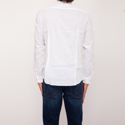 Мужская рубашка с длинным рукавом EMPORIO ARMANI SHIRT BIANCO