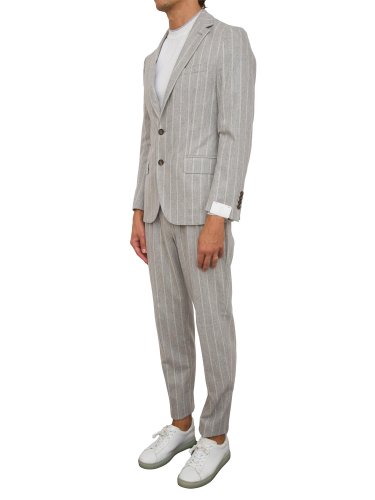 Мужской классический костюм ELEVENTY SINGLE BREASTED SUIT PENCES PANTS GRIGIO