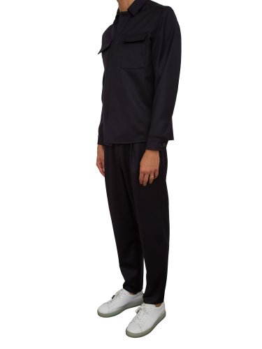 Мужской классический костюм ELEVENTY OVER SHIRT SUIT PANT PENCES BLU