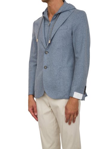 Мужской пиджак ELEVENTY SINGLE BREASTED JACKET AZZURRO