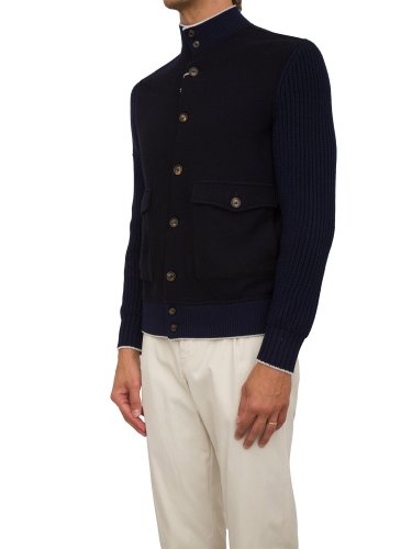 Чоловіча куртка ELEVENTY BIMATERIAL JACKET BLU