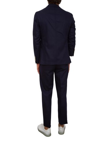 Мужской классический костюм ELEVENTY DOUBLE BREASTED SUIT PENCES PANTS BLU