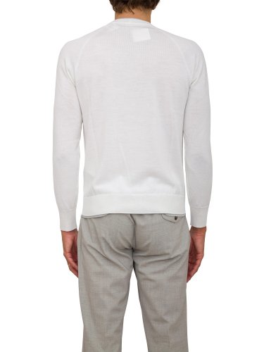 Чоловічий светр ELEVENTY ROUND NECK SWEATER BIANCO