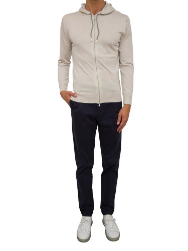 Чоловіча толстовка ELEVENTY  FULL ZIP HOODED SWEATER BEIGE