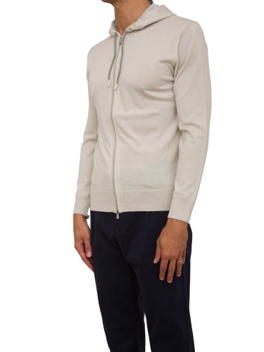 Чоловіча толстовка ELEVENTY  FULL ZIP HOODED SWEATER BEIGE