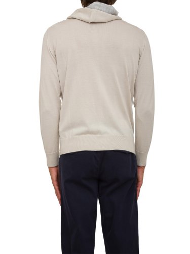 Чоловіча толстовка ELEVENTY  FULL ZIP HOODED SWEATER BEIGE