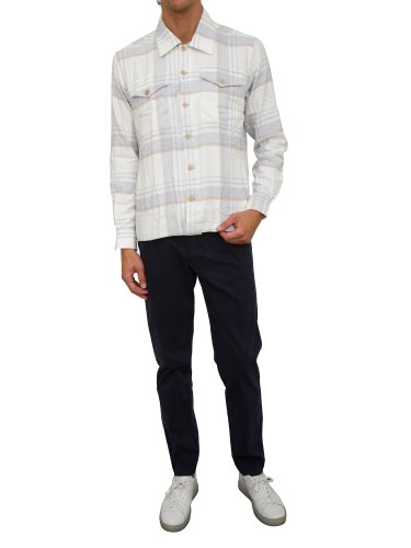 Мужская рубашка с длинным рукавом ELEVENTY  4 POCKETS SHIRT GRIGIO