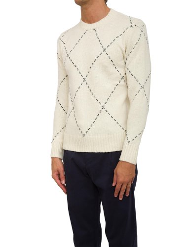 Чоловічий светр ELEVENTY ROUND NECK SWEATER AVORIO