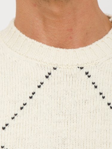 Чоловічий светр ELEVENTY ROUND NECK SWEATER AVORIO