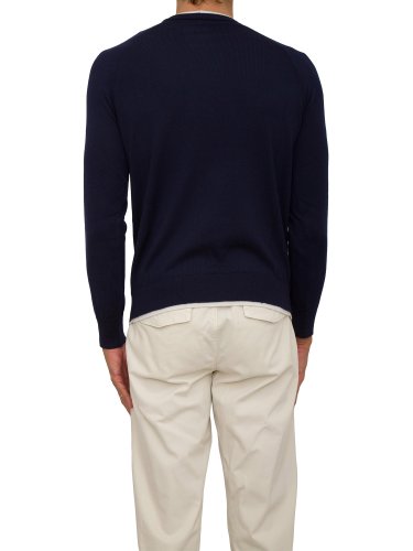 Чоловічий светр ELEVENTY ROUND NECK SWEATER BLU