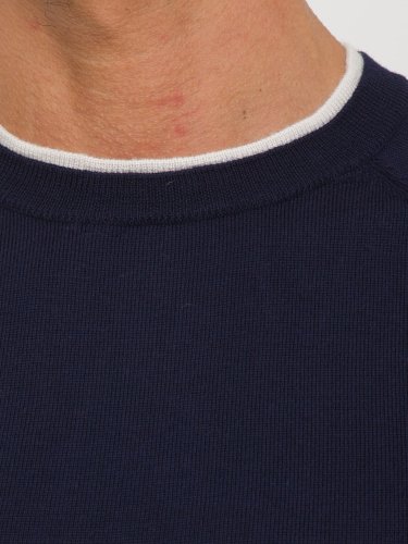 Чоловічий светр ELEVENTY ROUND NECK SWEATER BLU