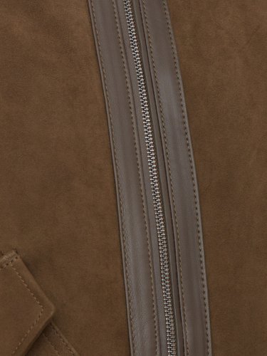 Чоловіча куртка BOSS Leather MARRONE