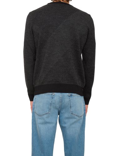 Мужской свитер BOSS Knitwear NERO