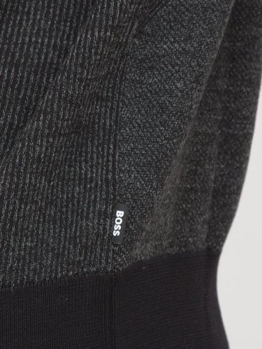 Мужской свитер BOSS Knitwear NERO