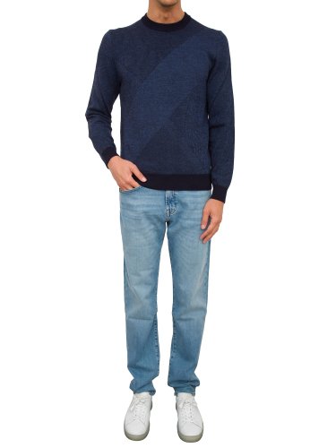 Мужской свитер BOSS Knitwear BLU