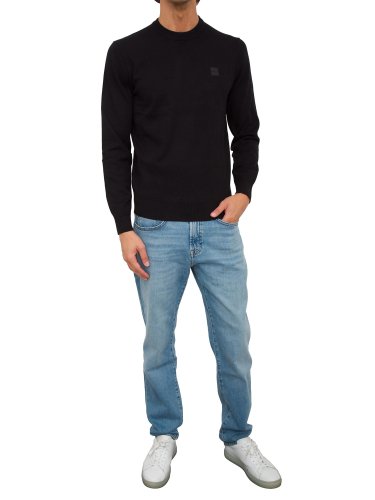 Мужской свитер BOSS Knitwear NERO