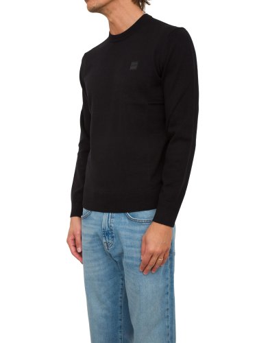 Мужской свитер BOSS Knitwear NERO
