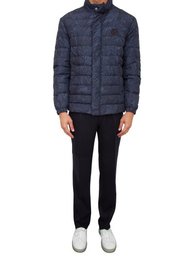 Мужская куртка ETRO DOWN JACKET TRAVEL BLU