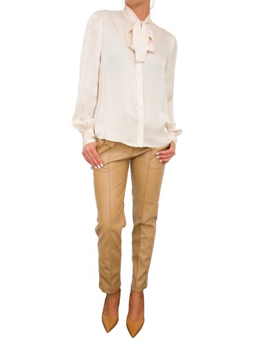 Жіноча сорочка з довгим рукавом TWIN-SET CAMICIA AVORIO