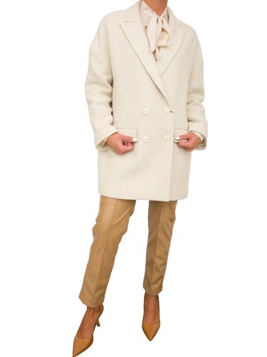 Жіноче пальто TWIN-SET CAPPOTTO BIANCO