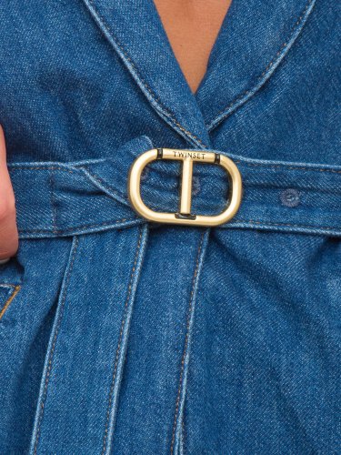 Жіночий жилет TWIN-SET GILET DENIM BLU DENIM