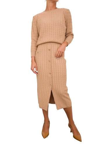 Довга спідниця TWIN-SET GONNA BEIGE