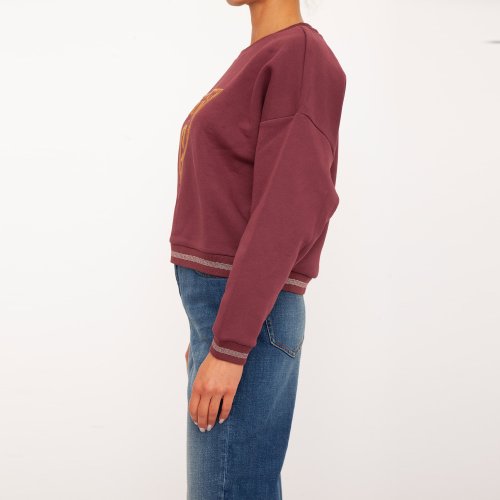 Жіноча толстовка GUESS JEANS FELPA BORDEAUX