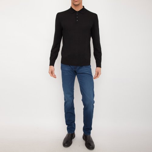 Мужское поло Z ZEGNA POLO NERO