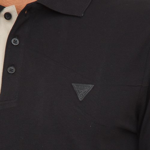 Мужское поло  GUESS JEANS POLO MANICA LUNGA NERO