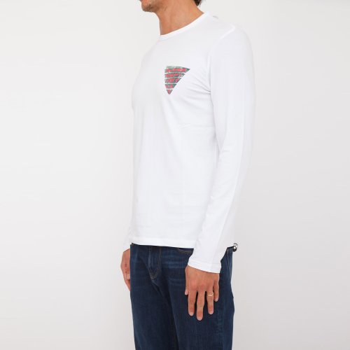 Чоловічий светр GUESS JEANS T-shirts Knit Top BIANCO