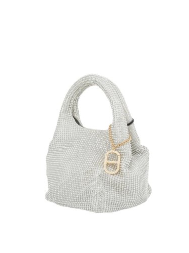 Женская сумка с ручками TWIN-SET MINI HOBO ARGENTO
